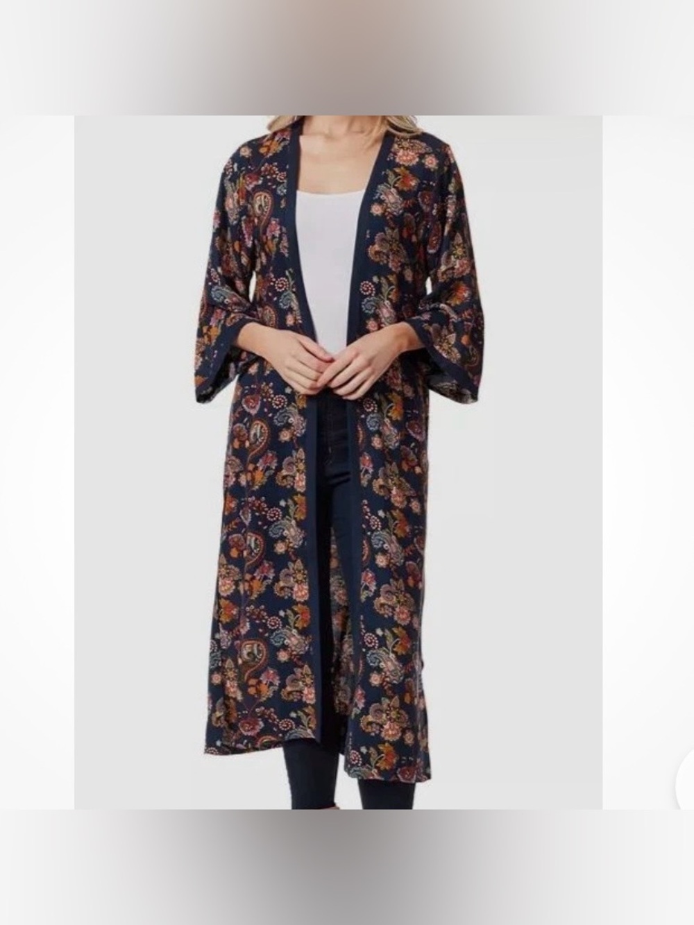 Jessica Simpson Longline Open Front Duster Size 2X